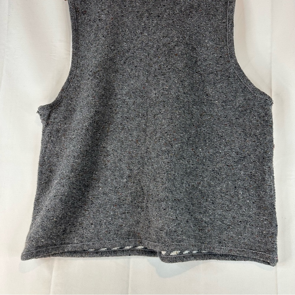 ETCHINGS Men’s Size XL Sweater Vest Wool Blend Button Front VINTAGE Cardigan - Picture 13 of 14